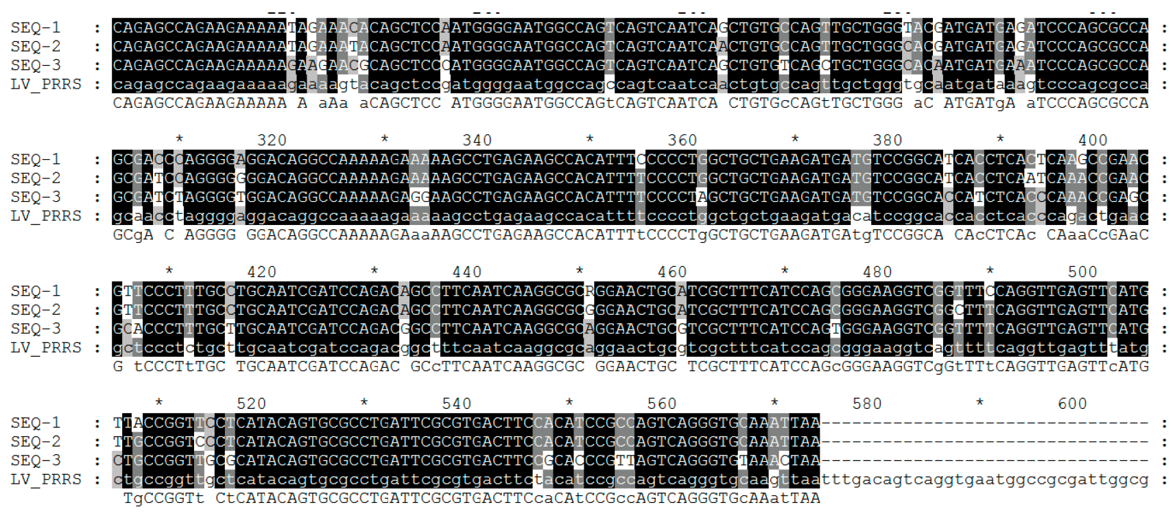 Abbildung 2: Die Virus-Sequenzierung erfolgt auf Grundlage von PCR-Produkten, wobei die Nukleotide normalerweise aus einigen viralen RNA-Genomfragmenten in den Zielregionen &ndash; ORFs gelesen werden.
