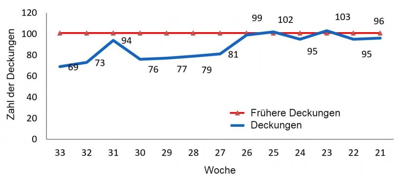 Abbildung 1: Verlauf der Deckungen im Betrieb
