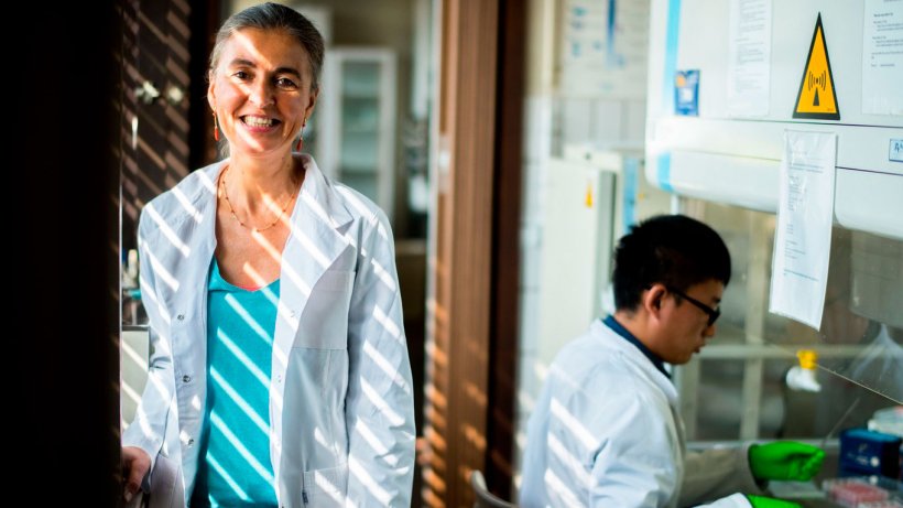 Kristien Van Reeth am Labor f&uuml;r Virologie der Universit&auml;t Gent, Belgien
