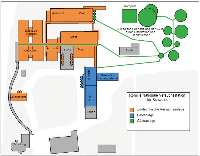 Bauplan der IFIP-Versuchsstation in Romill&eacute;
