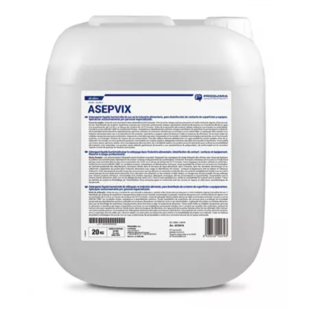 ASEPVIX 20Kg Detergente desinfectante espumante limpieza manual