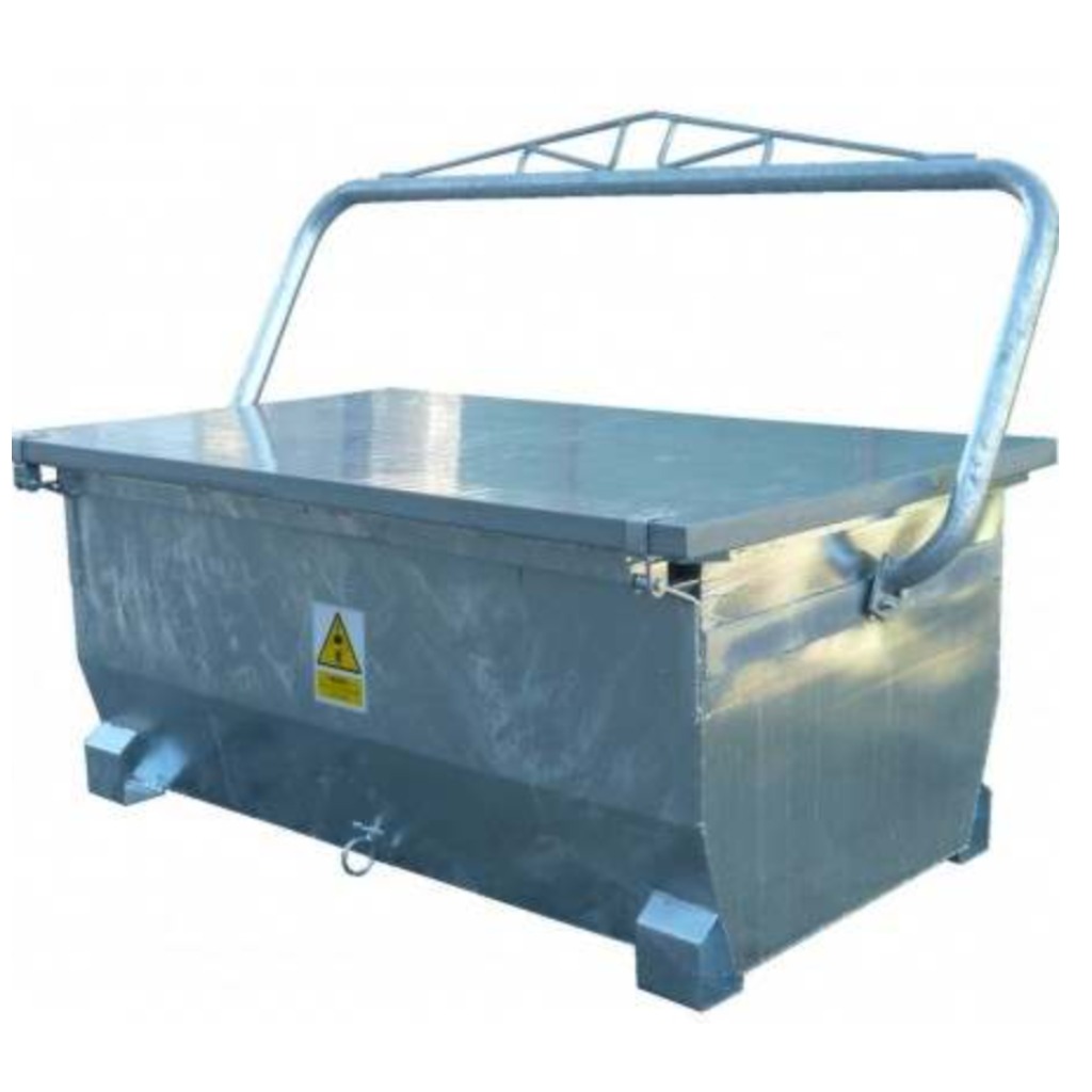 1500 L Leichencontainer mit Seilwinde