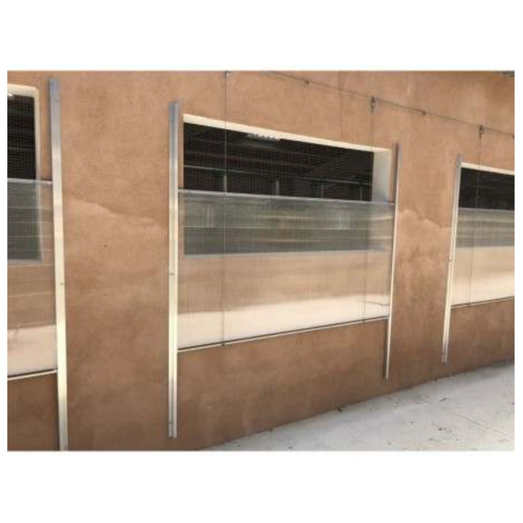 Hybrid Edelstahl/Aluminium/Polycarbonat Fenster 2x1