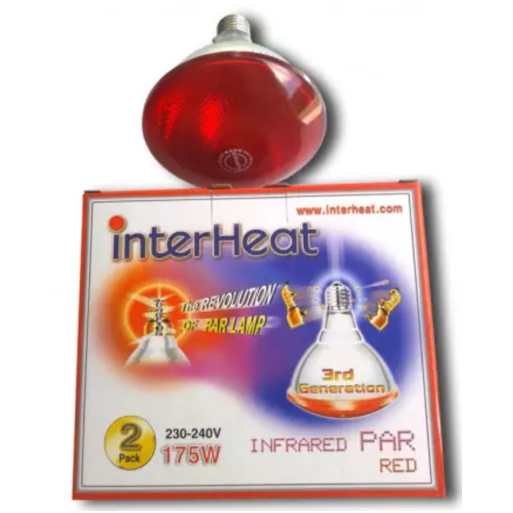 Glühbirne 175 W Interheat Red PAR 2 Stk